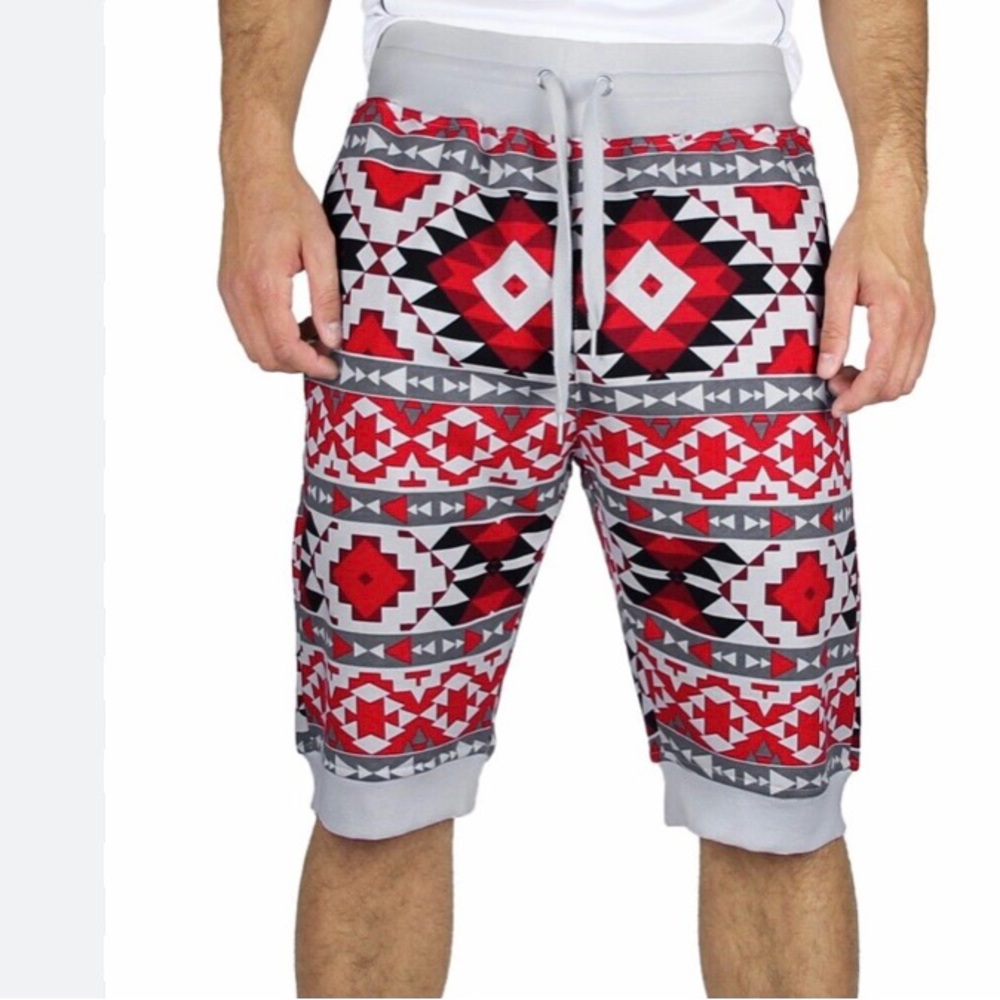 2 Blue Ocean jogger print shorts 2XL NEW